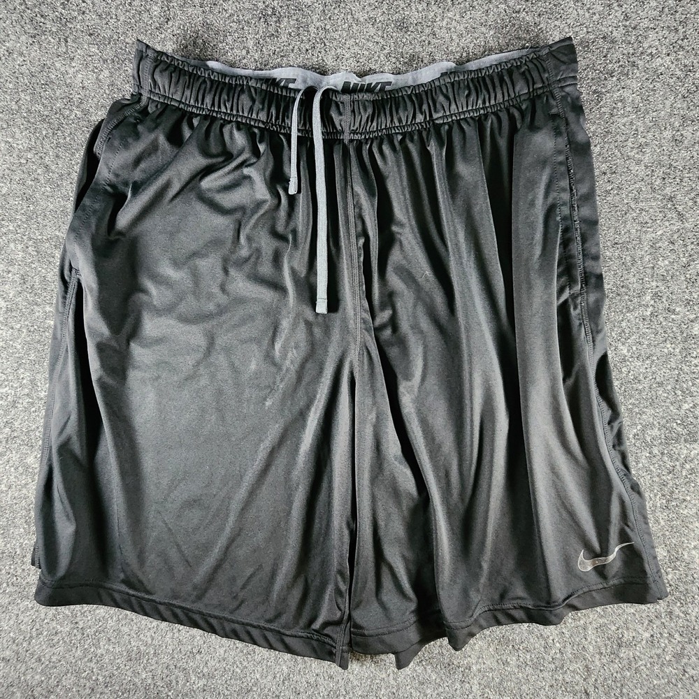 Nike‎ Dri-FIT Mens Athletic Dazzle Basketball Shorts Gym Pockets Black XXL 9in